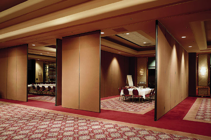 Aluminum Frame Folding Panel Movable Partition Walls / Sliding Wall Panels