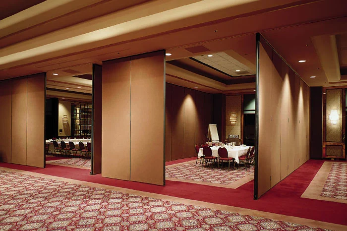 Aluminum Frame Folding Panel Movable Partition Walls / Sliding Wall Panels