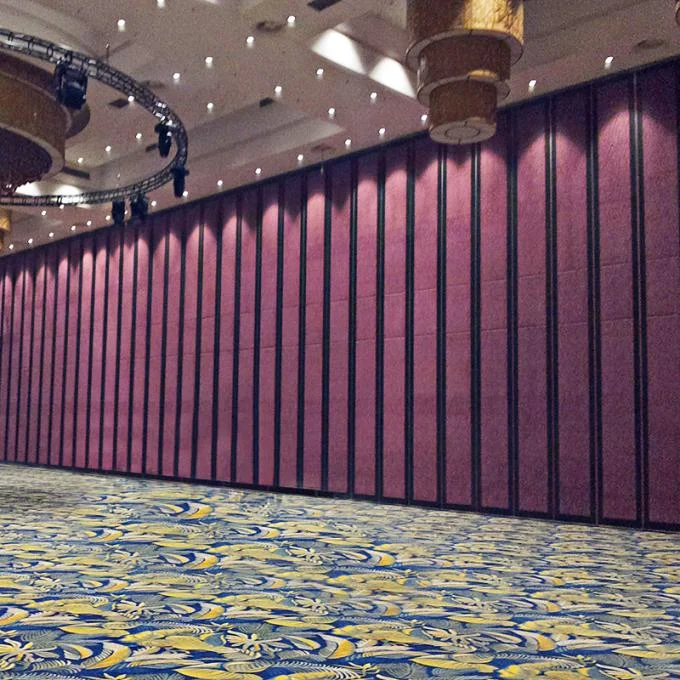 Aluminum Frame Folding Partition Walls Movable Acoustic Sliding Auditorium Door Room Divider For Exhibition Hall 0