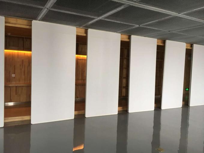 Aluminum Frame Interior Wood Acoustic Folding Partitions 13000 mm Height 1