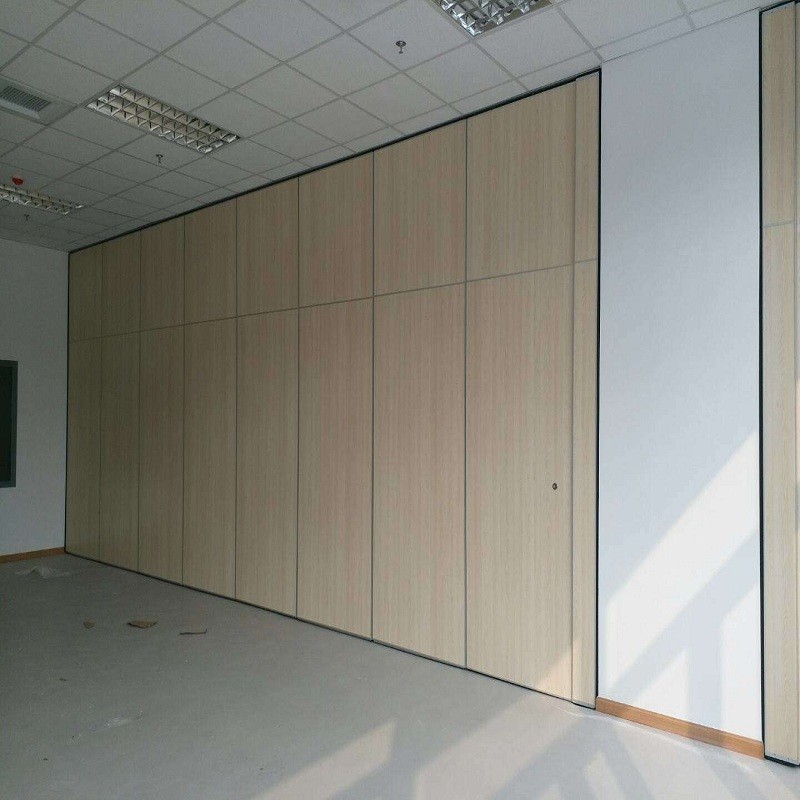 Aluminum Frame Interior Wood Acoustic Folding Partitions 13000 mm Height