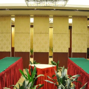 Aluminum Frame Melamine / Wooden Sliding Partition Walls For Conference Room