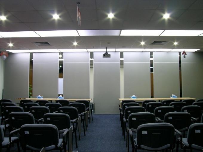 Aluminum Frame Movable Partition Walls With Grill Glass Design 1