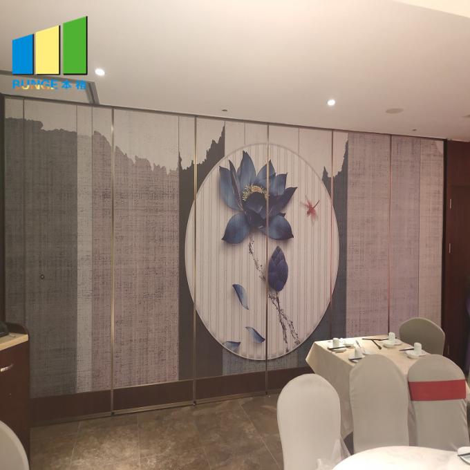 Aluminum Frame Sliding Door Partition Movable Sound Proof Partitions Wall For Restaurant 1