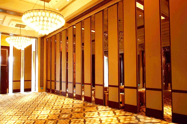 Aluminum Frame Sliding Folding Partitions Movable Voice Insulation