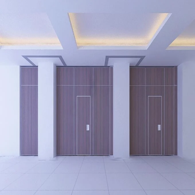 Aluminum Frame Sliding Movable Doors Folding Partition Walls For Office 1