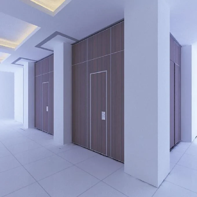 Aluminum Frame Sliding Movable Doors Folding Partition Walls For Office 0