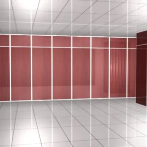 Aluminum Frame Sliding Movable Doors Folding Partition Walls For Office