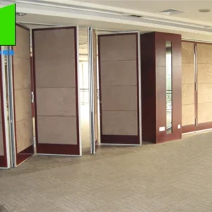 Aluminum Frame Sound Proof Fabric Folding Partition Walls For Office Training Room