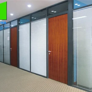 Aluminum Frame Soundproof Glass Partition Full Height Office Wall Divider