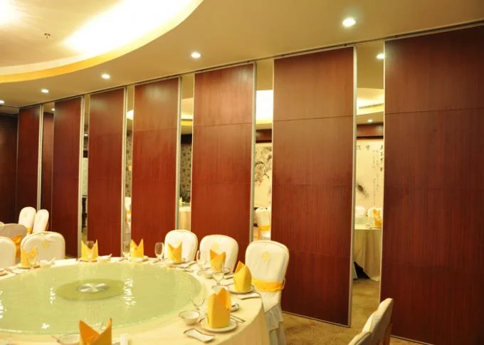 Aluminum Frame Wooden Operable Partition Wall Soundproofing For Banquet Room 3