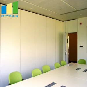 Aluminum Frame Wooden Sound Proof Partitions Folding Room Partition Walls
