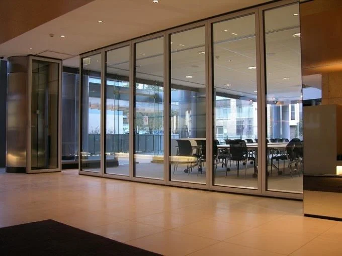 Conference Room Portable Tempered Sliding Glass Partition Walls 1