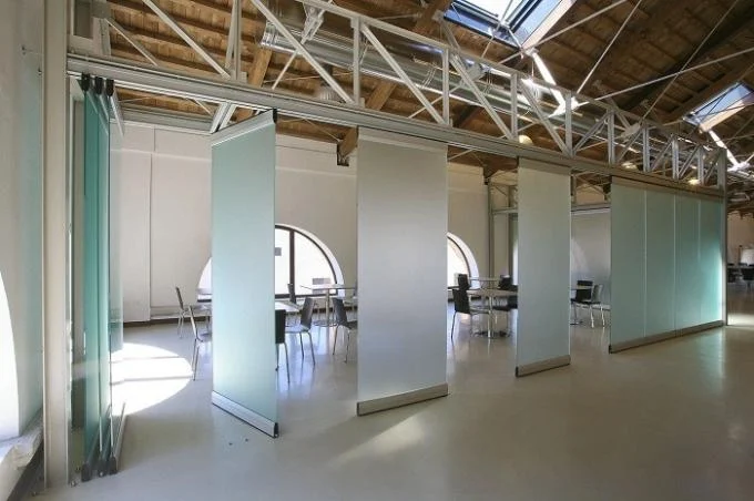Aluminum Frameless Movable Office Partition Wall / Glass Wall Dividers 2