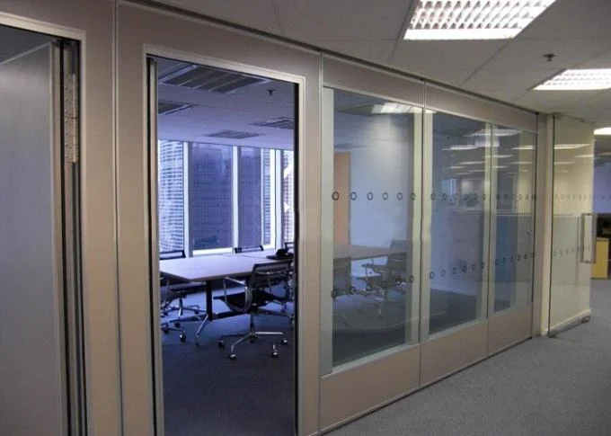 Aluminum Frameless Movable Office Partition Wall / Glass Wall Dividers 3