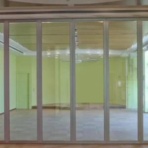 Aluminum Frameless Movable Office Partition Wall / Glass Wall Dividers