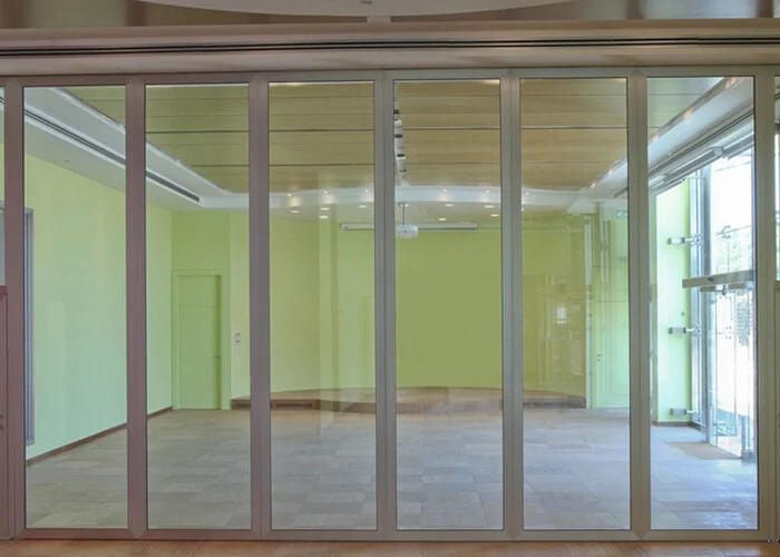 Aluminum Frameless Movable Office Partition Wall / Glass Wall Dividers