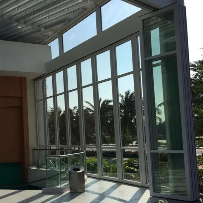 Aluminum Glass Folding Partition Walls Removing Sliding Glass Door 0
