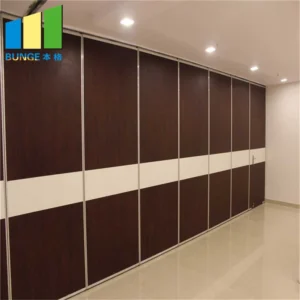 Aluminum Profile Collapsible Folding Manual Movable Sliding Partition Walls For Hotel