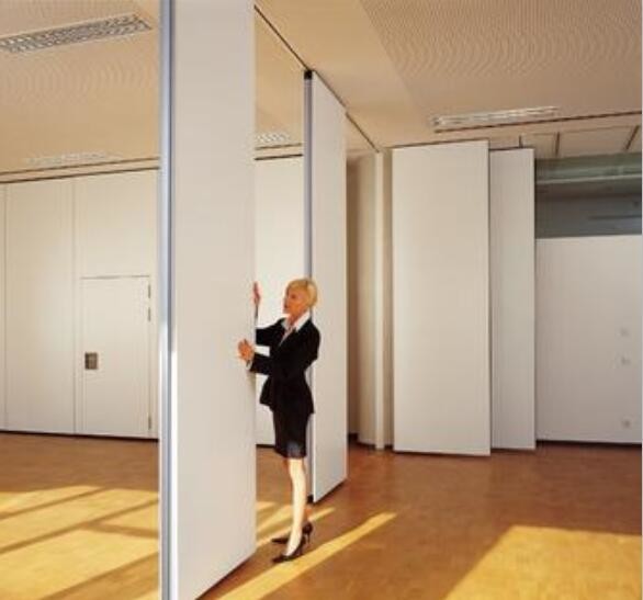 Aluminum Sliding Movable Partition Wall For Restaurant 85 mm Thickness 1