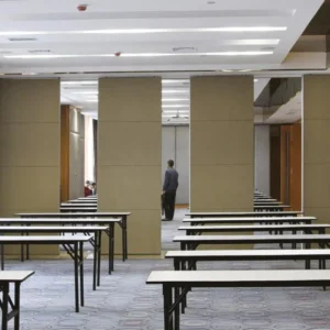 American Style Sliding Operable Acoustic Partition Wall Max Height 4 Meters