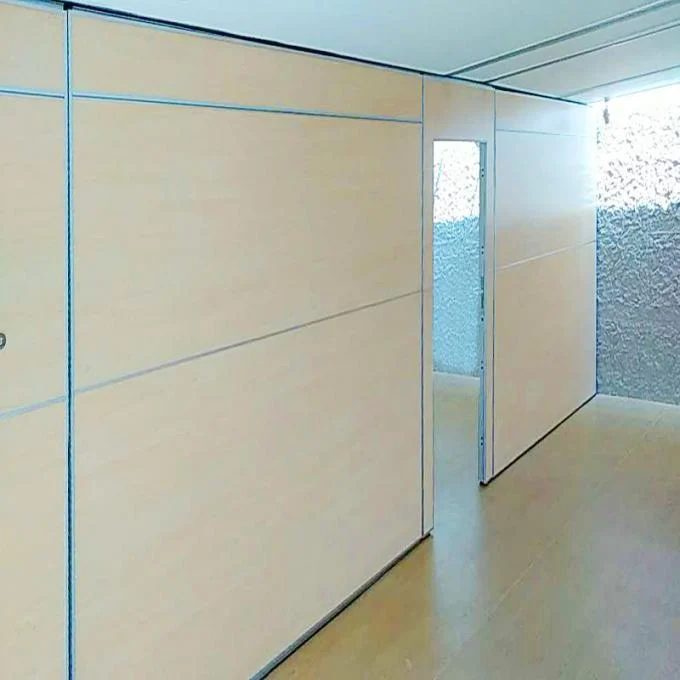Auditorium Interior Wooden Folding Partition Walls with Aluminum Frame 2