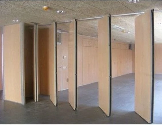 Ballroom Acoustic Folding Sliding Movable Partition Walls Wooden Material 1