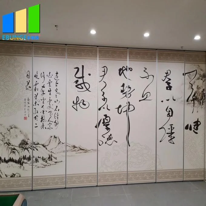 Ballroom Hanging Foldable Partition Wall Acoustic Room Dividers For Restaurant 2