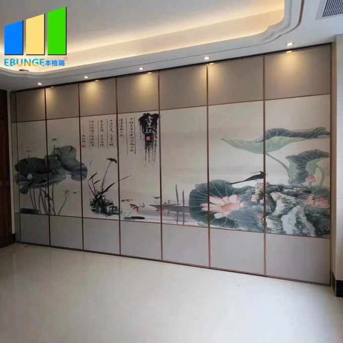 Ballroom Hanging Foldable Partition Wall Acoustic Room Dividers For Restaurant 1