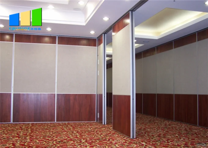 Ballroom Sound Proof Folding Partitions Movable Wooden Partition Wall For Auditoriums 1