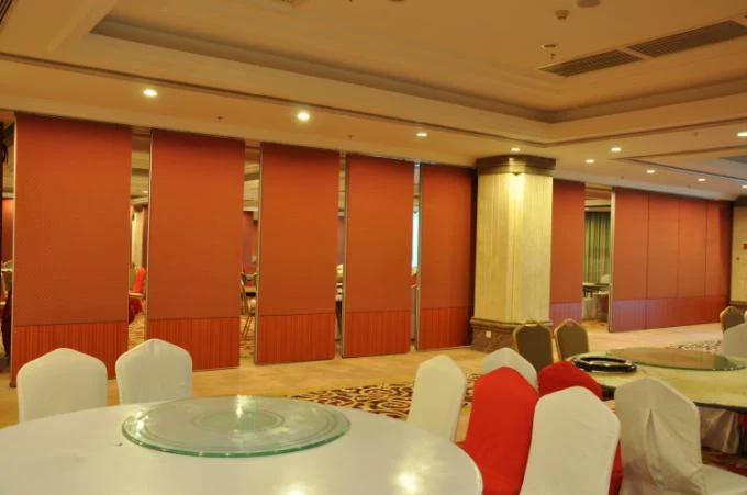 Banquet Hall Acoustic Movable Portable Room Divider Partition Panel by Folding and Moving 3