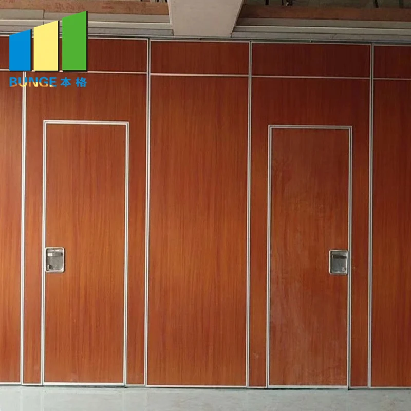 Banquet Hall Acoustic Movable Walls Sliding Door Folding Room Partitions