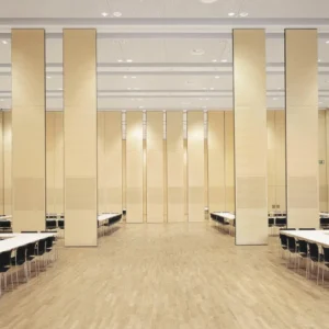 Banquet Hall Acoustic Movable Walls / Wooden Soundproof Sliding Room Folding Partitions