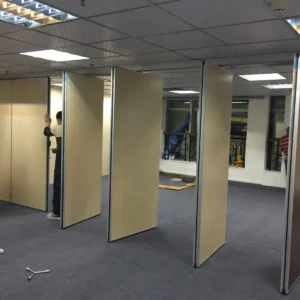 Banquet Hall Acoustic Partition Wall Floor To Ceiling System Thickness 65mm