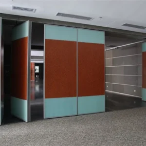 Banquet Hall Acoustic Room Dividers Aluminium Movable Wall 85 mm Thickness