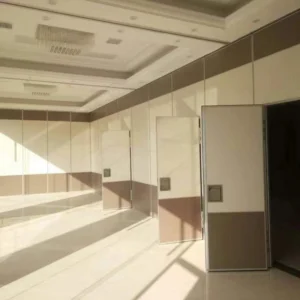 Banquet Hall Decoration Plywood Room Divider / Operable Sliding Partition Walls