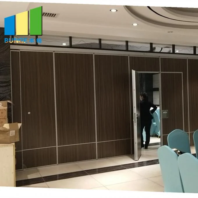 Banquet Hall High Wooden Folding Conference Acoustic Room Dividers In Thailand 4