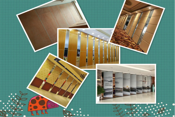 Banquet Hall Sliding Sound Proof Partitions Singapore / Mobile Acoustic Partition Walls 1