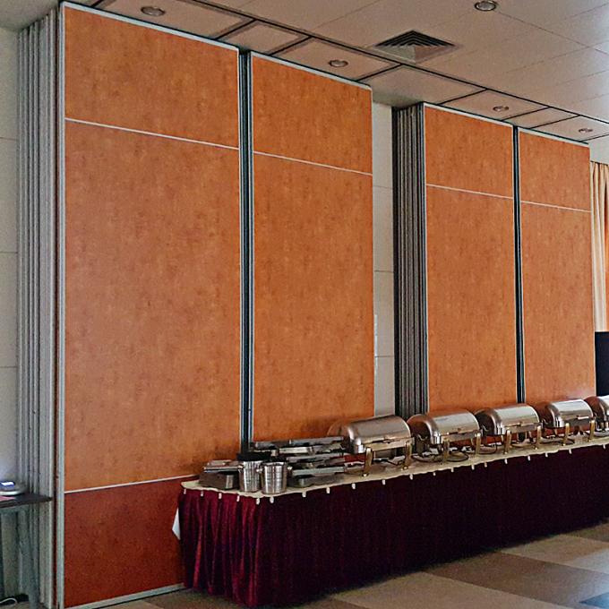 Banquet Hall Soundproof Sliding Room Folding Acoustic Movable Wooden Partition Wall 1