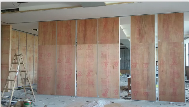 Bare Finish Folding Partition Walls , Acoustic Movable Partition For Wedding Facility 0