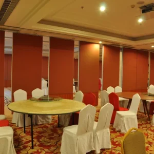 Bare Finish Folding Partition Walls , Acoustic Movable Partition For Wedding Facility