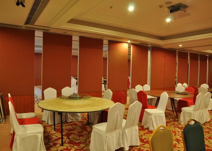 Bare Finish Folding Partition Walls , Acoustic Movable Partition For Wedding Facility