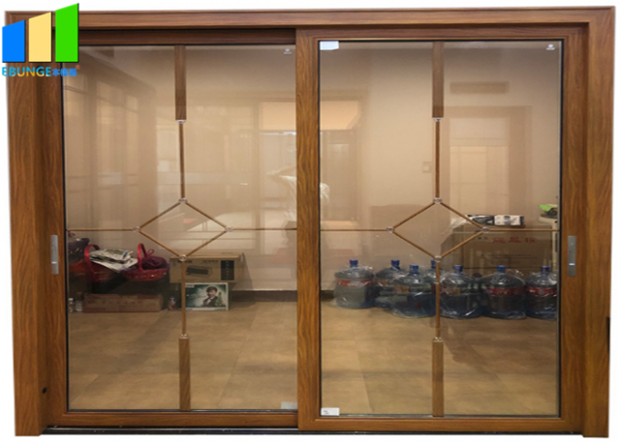 Bottom Roller Sliding Door Wheel Soundproof Low E Sliding Door For Room 0