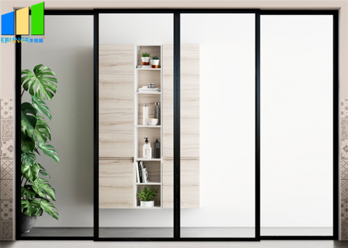 Bottom Roller Sliding Door Wheel Soundproof Low E Sliding Door For Room 2