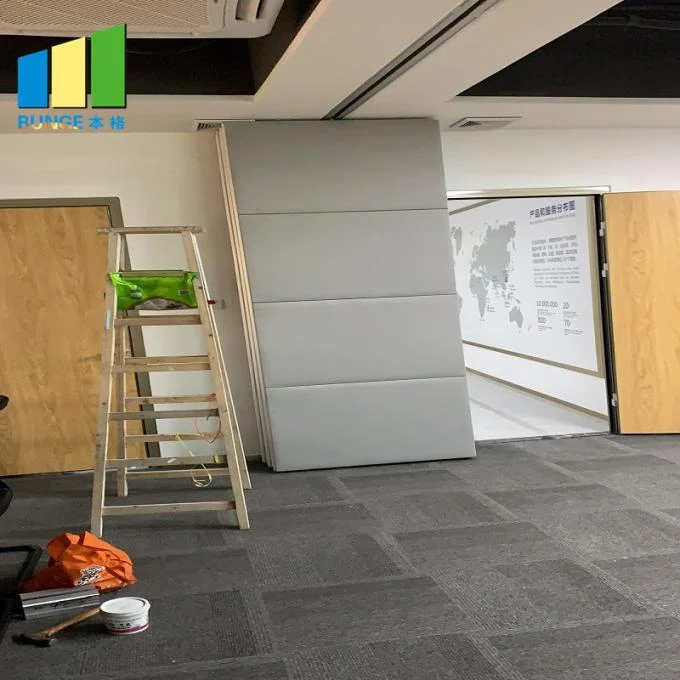 Ceiling Hung Classroom Meeting Room Acoustic Folding Fabric Partition Walls Philippines 2