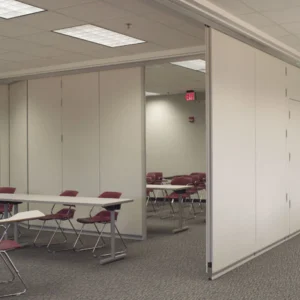 Ceiling Soundproof Movable Office Partition Wall / Sliding Folding Partitions