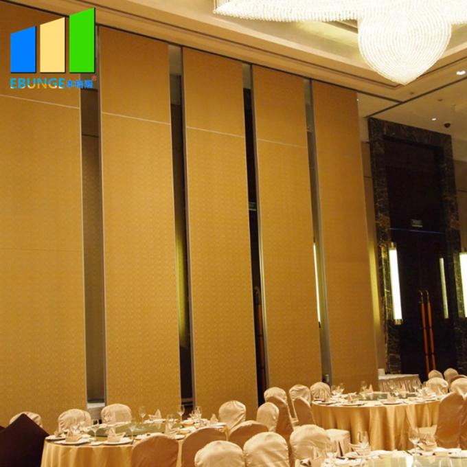 Church Absorbing Movable Sliding Folding Wall Sound Proof Partition Panel With Pass Door 1