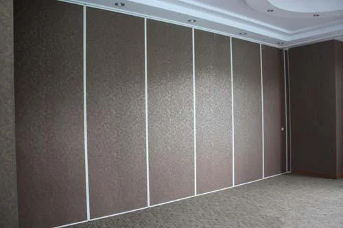 Classroom Sound Proof Partitions , Aluminium Frame Sliding Folding Wall Dividers
