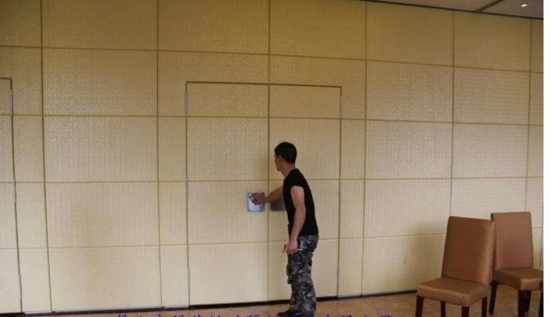Classroom Sound Proof Partitions , Aluminium Frame Sliding Folding Wall Dividers