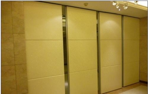 Classroom Sound Proof Partitions , Aluminium Frame Sliding Folding Wall Dividers